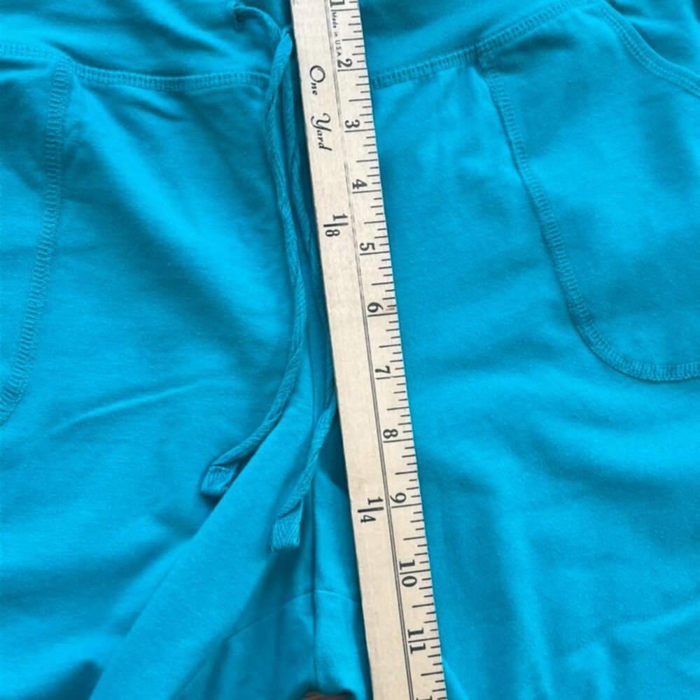 Danskin Now Loose Fit Capri Pants Turquoise Blue Size XL (16-18) - Picture 4 of 5